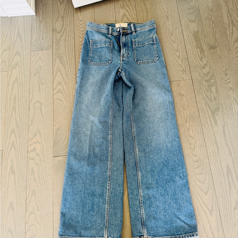 Everlane The Patch Pocket Wide Leg Jeans Size 25R